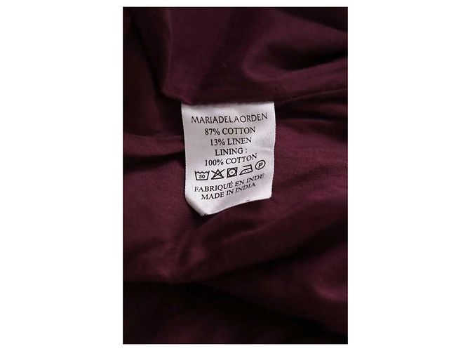 Autre Marque Chaqueta Maria de la Orden de algodón violeta M Púrpura - vista 6