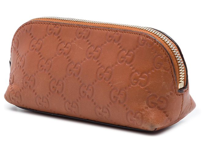 Pochette Gucci Guccissima marron - vue 2