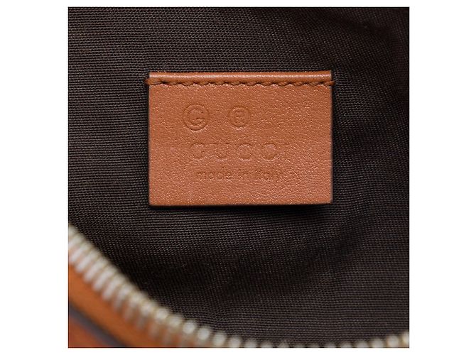 Pochette Gucci Guccissima marron - vue 5