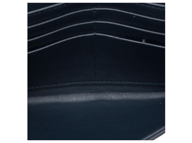 Borsa a tracolla Saddle Wallet On Chain in tela Dior Oblique blu - vista 4
