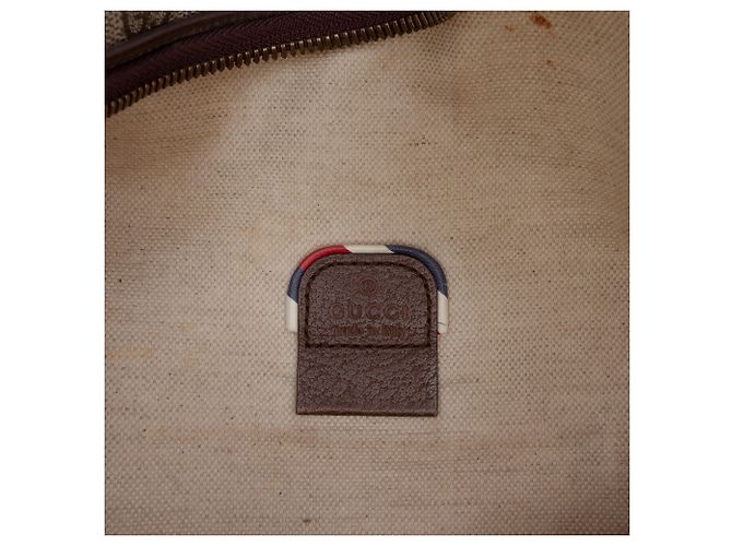 Borsetta cintura Gucci GG Supreme Courrier Web Beige - vista 5