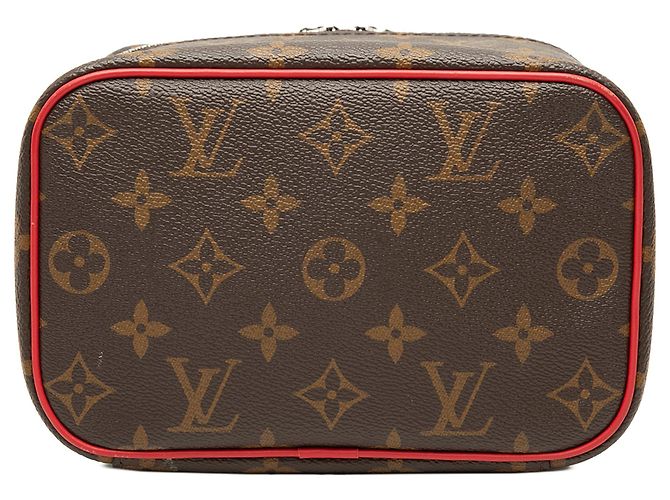 Necessaire Louis Vuitton Monogram Macassar Nice Mini marrone - vista 3