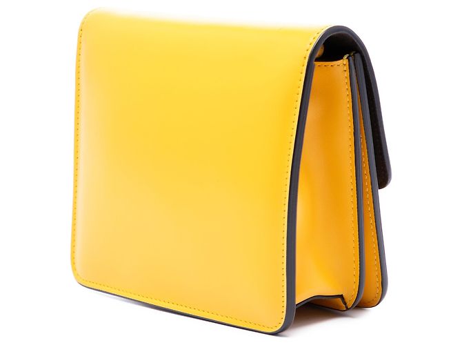 Borsa a tracolla Fendi in pelle gialla Crystal Fab Giallo - vista 2