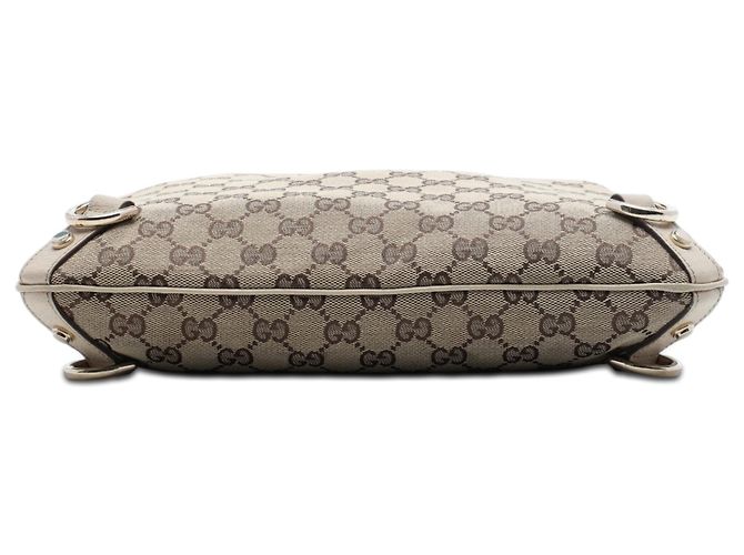 Borsa a tracolla Gucci GG Canvas Abbey D Ring bianca Bianco - vista 3