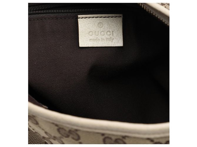 Borsa a tracolla Gucci GG Canvas Abbey D Ring bianca Bianco - vista 5