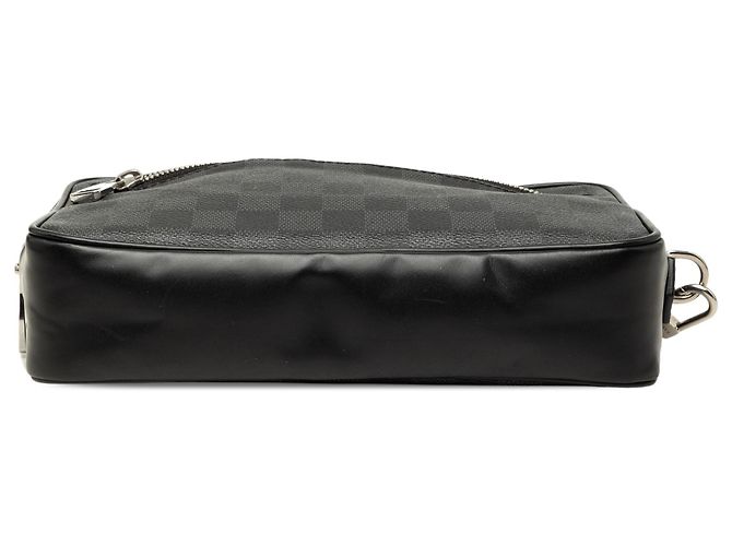 Borsa a pochette Louis Vuitton Damier Graphite Kasai Nera Nero - vista 3
