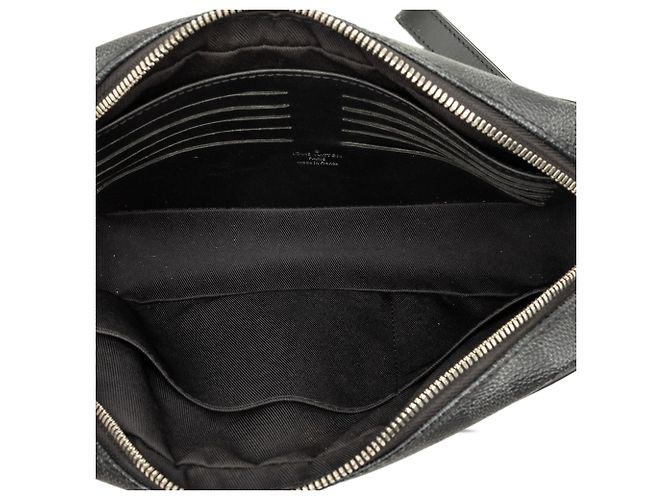Borsa a pochette Louis Vuitton Damier Graphite Kasai Nera Nero - vista 4