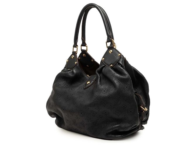 Borsa Hobo Louis Vuitton Monogram Mahina L Marrone - vista 2