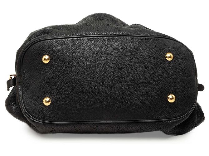 Borsa Hobo Louis Vuitton Monogram Mahina L Marrone - vista 3