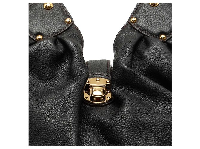 Borsa Hobo Louis Vuitton Monogram Mahina L Marrone - vista 6