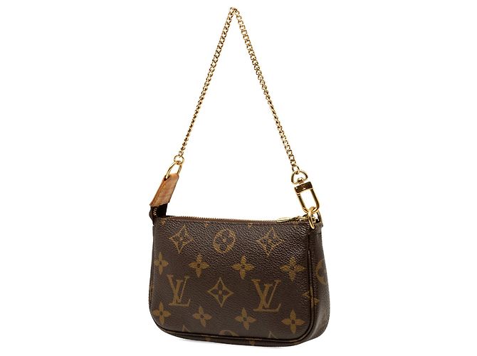 Borsa Louis Vuitton Monogram Mini Pochette Accessoires Marrone - vista 2