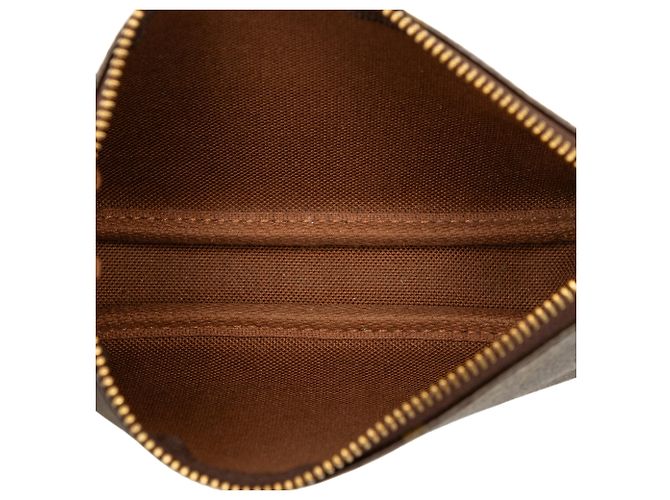 Borsa Louis Vuitton Monogram Mini Pochette Accessoires Marrone - vista 4