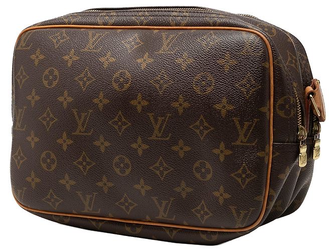 Bolsa Tiracolo Louis Vuitton Monogram Reporter PM Castanha Marrom - vista 2