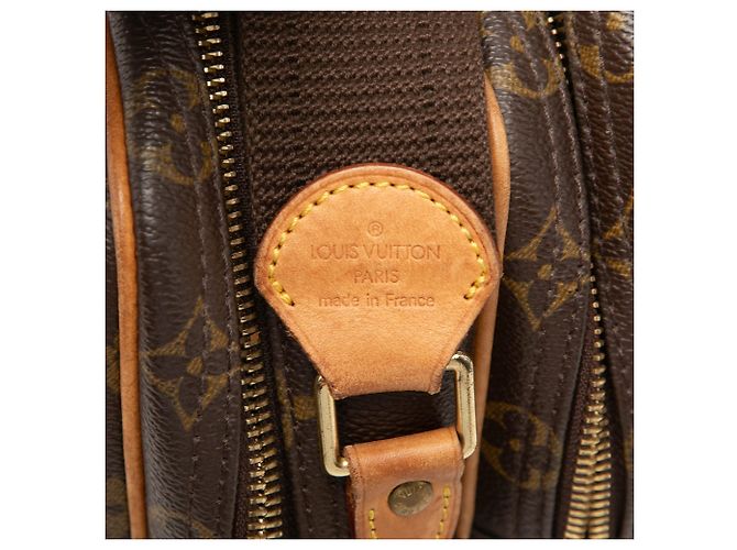 Bolsa Tiracolo Louis Vuitton Monogram Reporter PM Castanha Marrom - vista 5