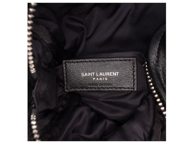Borsa a tracolla Sid Saint Laurent in pelle nera Nero - vista 5