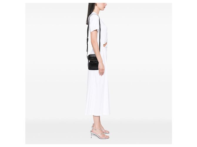 Borsa a tracolla Sid Saint Laurent in pelle nera Nero - vista 6