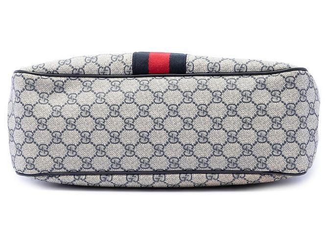 Borsa a tracolla Gucci GG Supreme Web Beige - vista 3