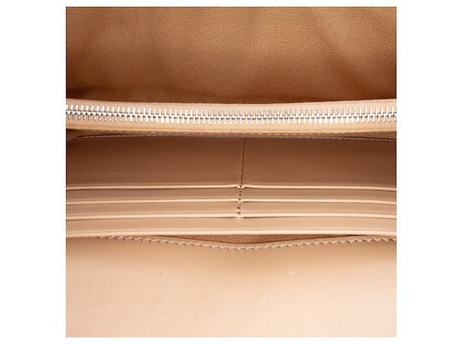 Carteira Longa Continental Fendi Hypnoteyes em couro bege - vista 4