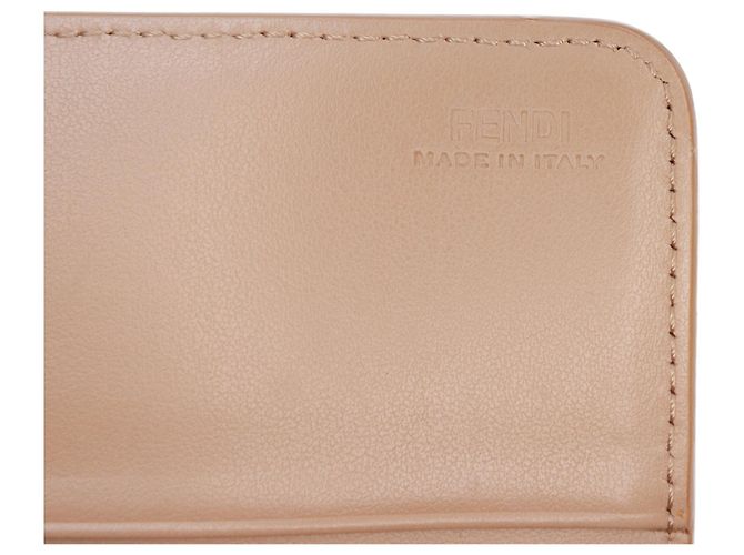 Carteira Longa Continental Fendi Hypnoteyes em couro bege - vista 5