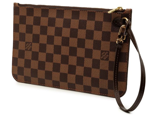 Pouch Louis Vuitton Damier Ebene Neverfull MM Marrone - vista 2