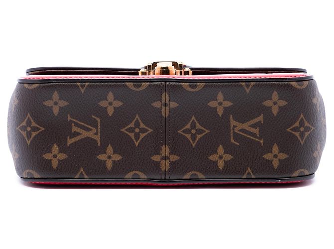 Bolsa Satchel Louis Vuitton Vernis Miroir Cherrywood BB Vermelha Vermelho - vista 3
