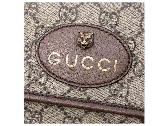 Beige Gucci GG Supreme Web Neo Vintage Gürteltasche - Ansicht 5