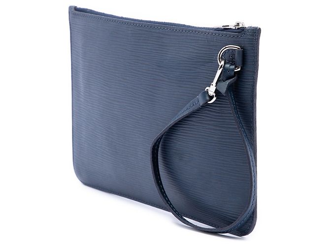 Pochette Louis Vuitton Epi Neverfull Blu - vista 2