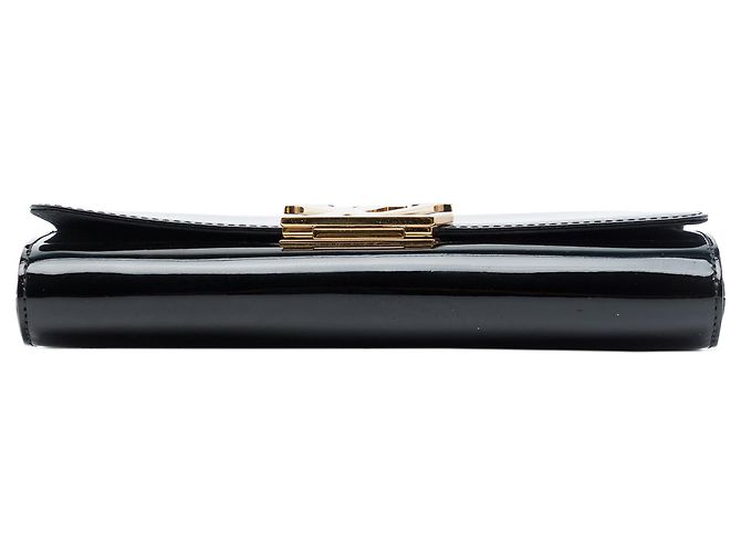 Clutch Louis Vuitton Vernis Louise Nera Nero - vista 3