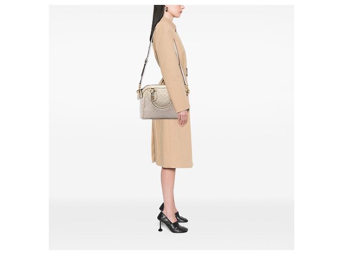 Weiße Gucci Medium Guccissima Scarlett Satchel - Ansicht 6