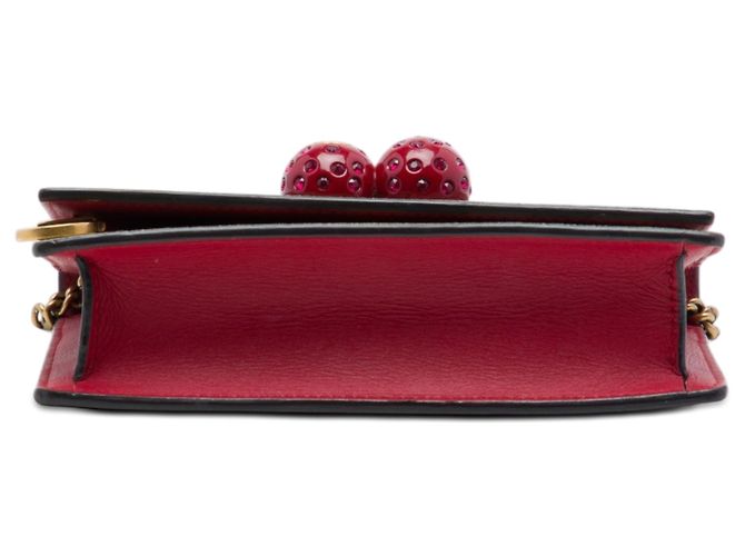 Borsa a tracolla Gucci Mini GG Supreme Cherry Beige - vista 3