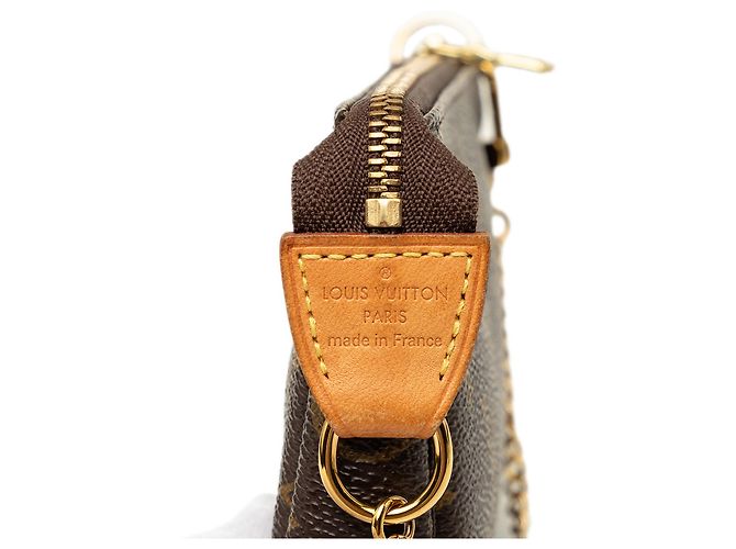 Borsa Louis Vuitton Monogram Mini Pochette Accessoires Marrone - vista 5