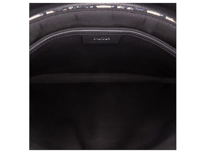 Borsa Clutch Saddle A4 in tela Dior Oblique e pelle blu - vista 4