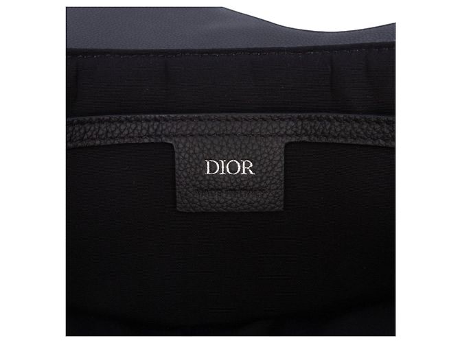 Borsa Clutch Saddle A4 in tela Dior Oblique e pelle blu - vista 5