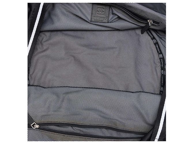 Borsa da viaggio Chanel CC Nylon Sport Line Nera Nero - vista 4