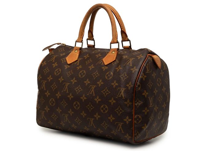 Borsa Boston Louis Vuitton Monogram Speedy 30 Marrone - vista 2
