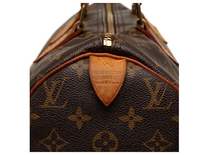 Borsa Boston Louis Vuitton Monogram Speedy 30 Marrone - vista 5