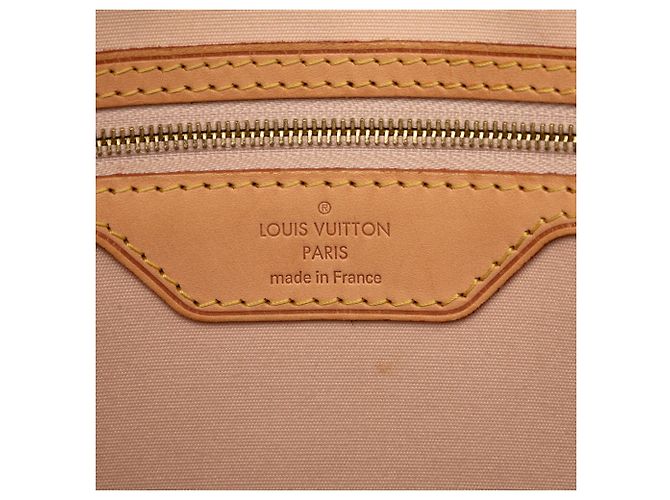 Borsa Satchel Louis Vuitton Monogram Vernis Brea GM Beige - vista 5