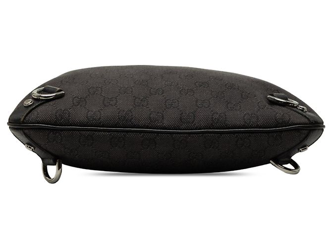 Borsa a tracolla Gucci GG Denim Abbey D Ring marrone - vista 3