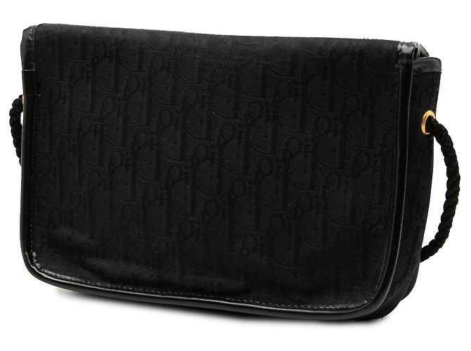 Diorissimo Trotter Canvas Umhängetasche mit Klappe in Schwarz von Dior - Ansicht 2