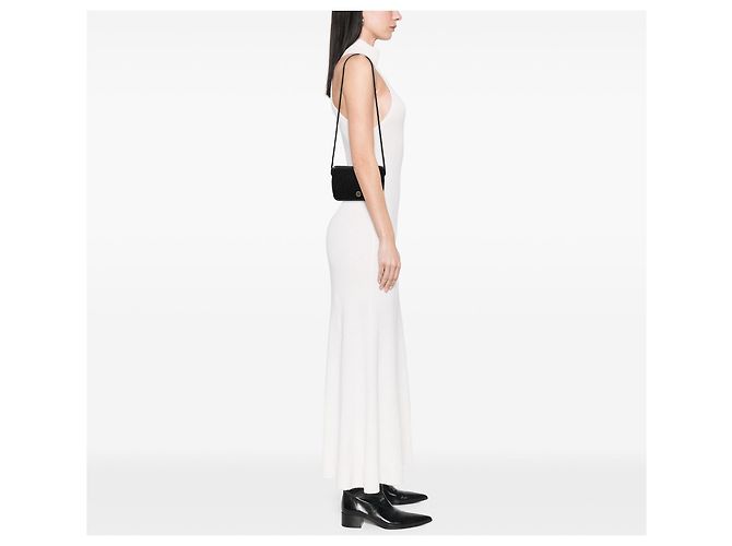 Diorissimo Trotter Canvas Umhängetasche mit Klappe in Schwarz von Dior - Ansicht 6