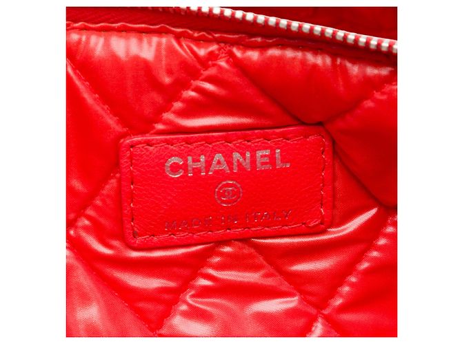 Clutch Chanel Medium Printed Lambskin Cuba La Habana O Case Vermelha Vermelho - vista 5