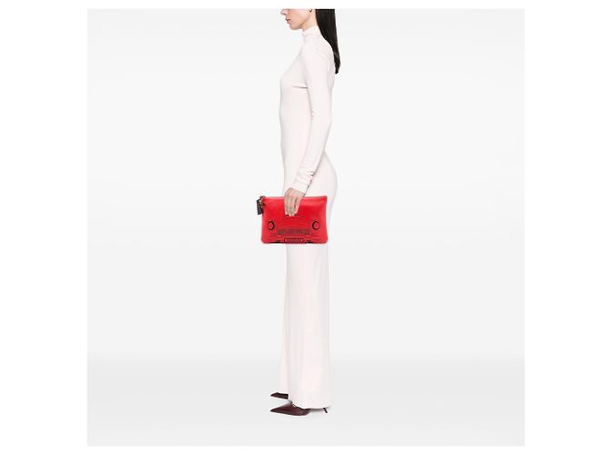 Clutch Chanel Medium Printed Lambskin Cuba La Habana O Case Vermelha Vermelho - vista 6