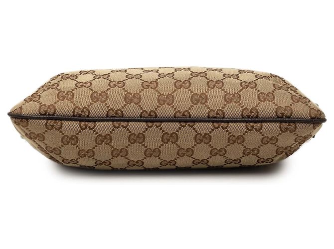 Borsa a tracolla Gucci GG Canvas Web beige - vista 3