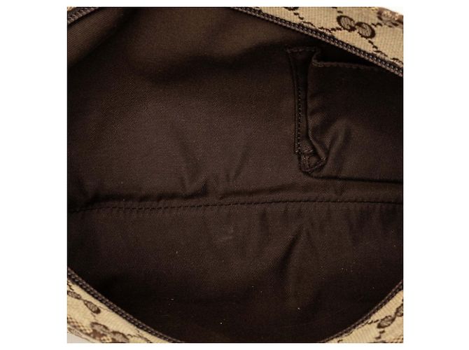 Borsa a tracolla Gucci GG Canvas Web beige - vista 4