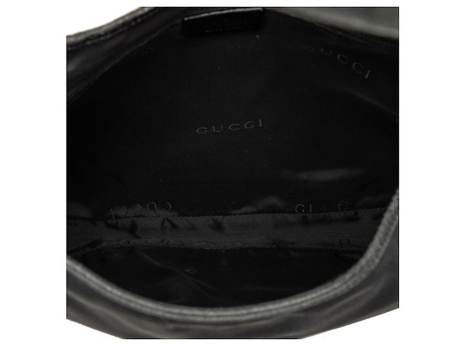 Borsa a tracolla Jackie Gucci in nylon nero - vista 4