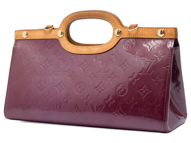 Borsa Satchel Louis Vuitton Monogram Vernis Roxbury Drive Purple Porpora - vista 2