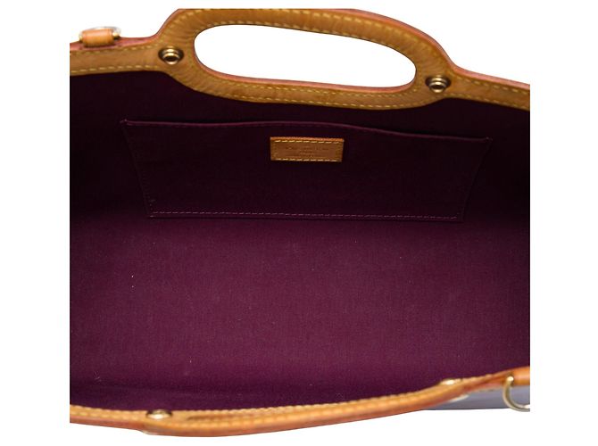 Borsa Satchel Louis Vuitton Monogram Vernis Roxbury Drive Purple Porpora - vista 4