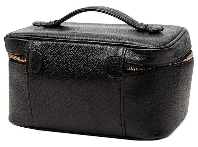 Borsa Vanity Chanel CC Caviar Nera Nero - vista 2