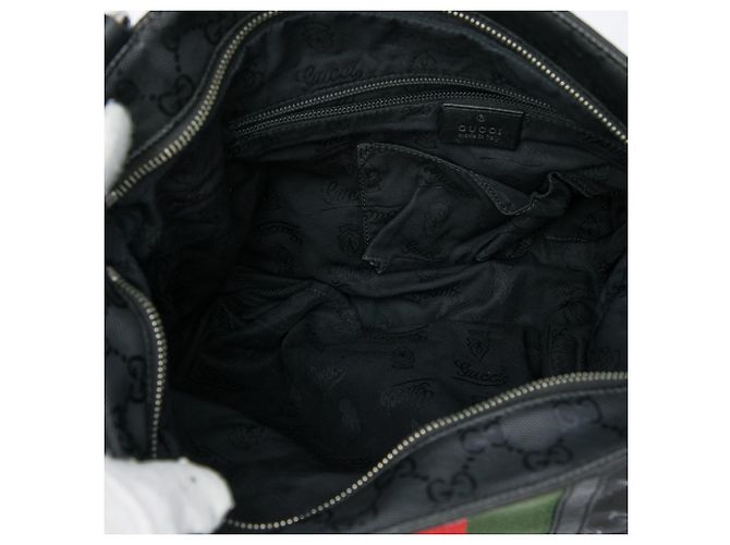Borsa a Tracolla Gucci GG Imprime Web Nera Nero - vista 4