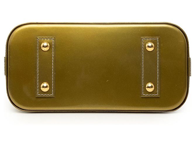Borsa Satchel Alma BB Louis Vuitton Monogram Vernis Verde - vista 3